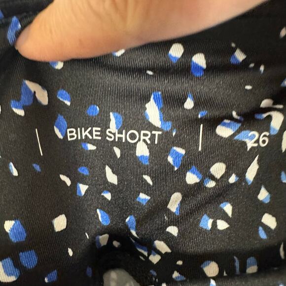 AVE leisure bike shorts black blue & white speckles active wear summer plus size - Picture 4 of 12